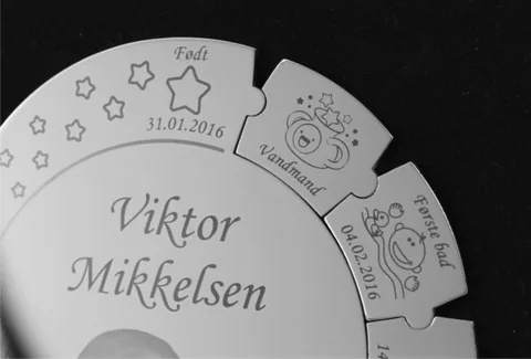 Spin nærbillede af brikker monteret