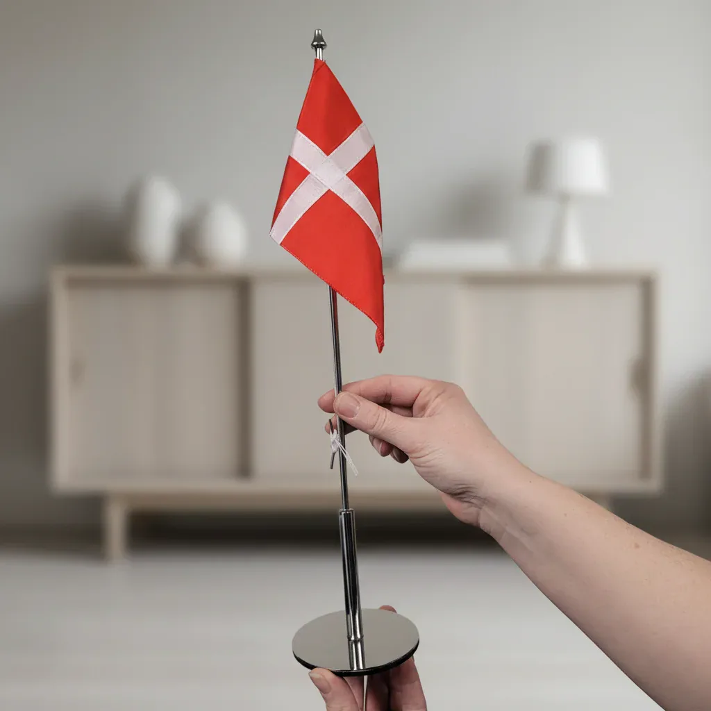 Et helt MEMOZZ bordflag i et hjem